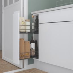 Essentials Anthracite  Pull-Out Storage 150mm