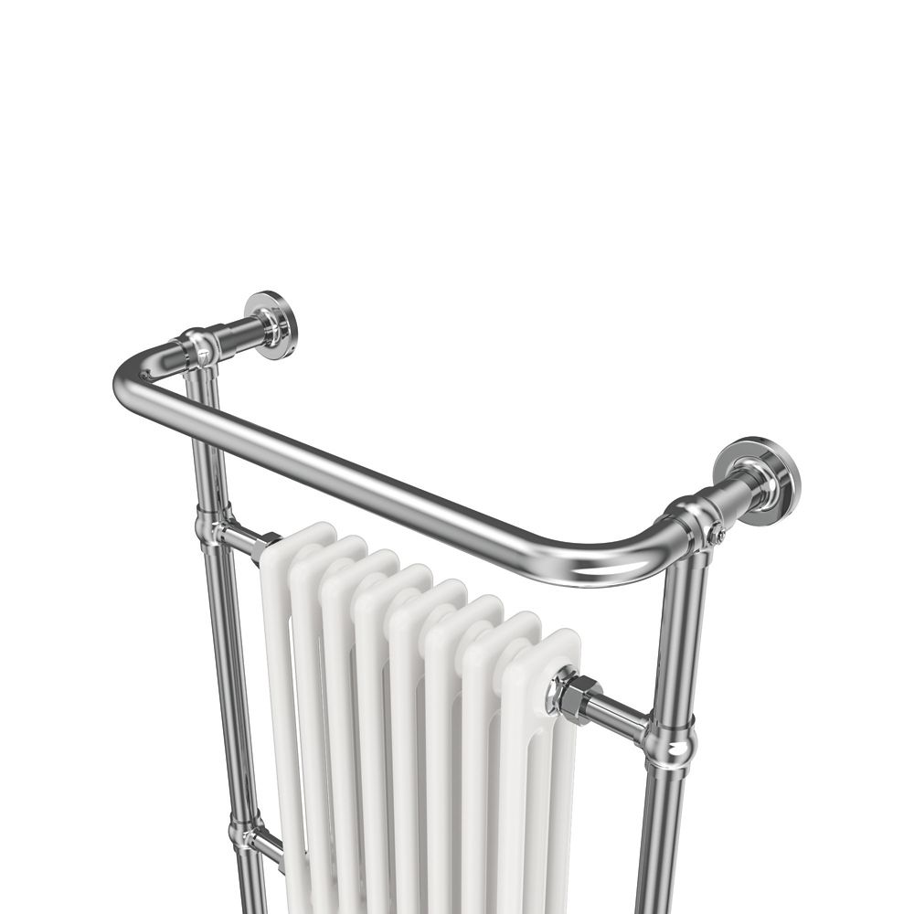 Flomasta Vienne 3 Column Steel Towel Radiator 952mm x 659mm White