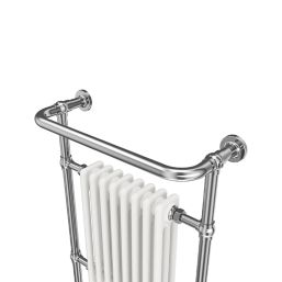 Flomasta Vienne 3-Column Steel Towel Radiator 952mm x 659mm White / Chrome 1698BTU