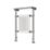 Flomasta 952mm x 659mm 1698BTU White / Chrome Steel Traditional Towel Radiator