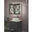 Light Tech Mirrors Boston 1-Door Illuminated Mirror Cabinet With 1300lm LED Light Black Matt 550mm x 130mm x 700mm + 2A 1-Outlet Type A USB Charger