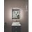 Light Tech Mirrors Boston 1-Door Illuminated Mirror Cabinet With 1300lm LED Light Black Matt 550mm x 130mm x 700mm + 2A 1-Outlet Type A USB Charger