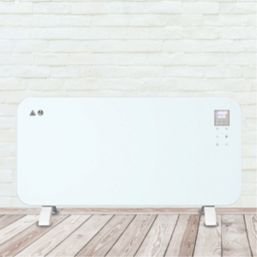 TCP  2kW Electric Portable or Wall-Mounted Glass Panel Heater White