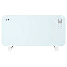 TCP  Freestanding or Wall-Mounted Smart Wi-Fi Glass Panel Heater White 2kW