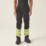 Regatta Hi Vis XPro Stretch Holster Trouser Black/Yellow 40" W 32" L