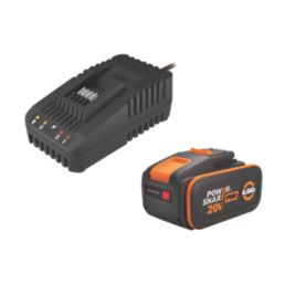 Worx WG350E 20V 1 x 4.0Ah Li-Ion PowerShare Pro Brushless Cordless 30cm Chainsaw