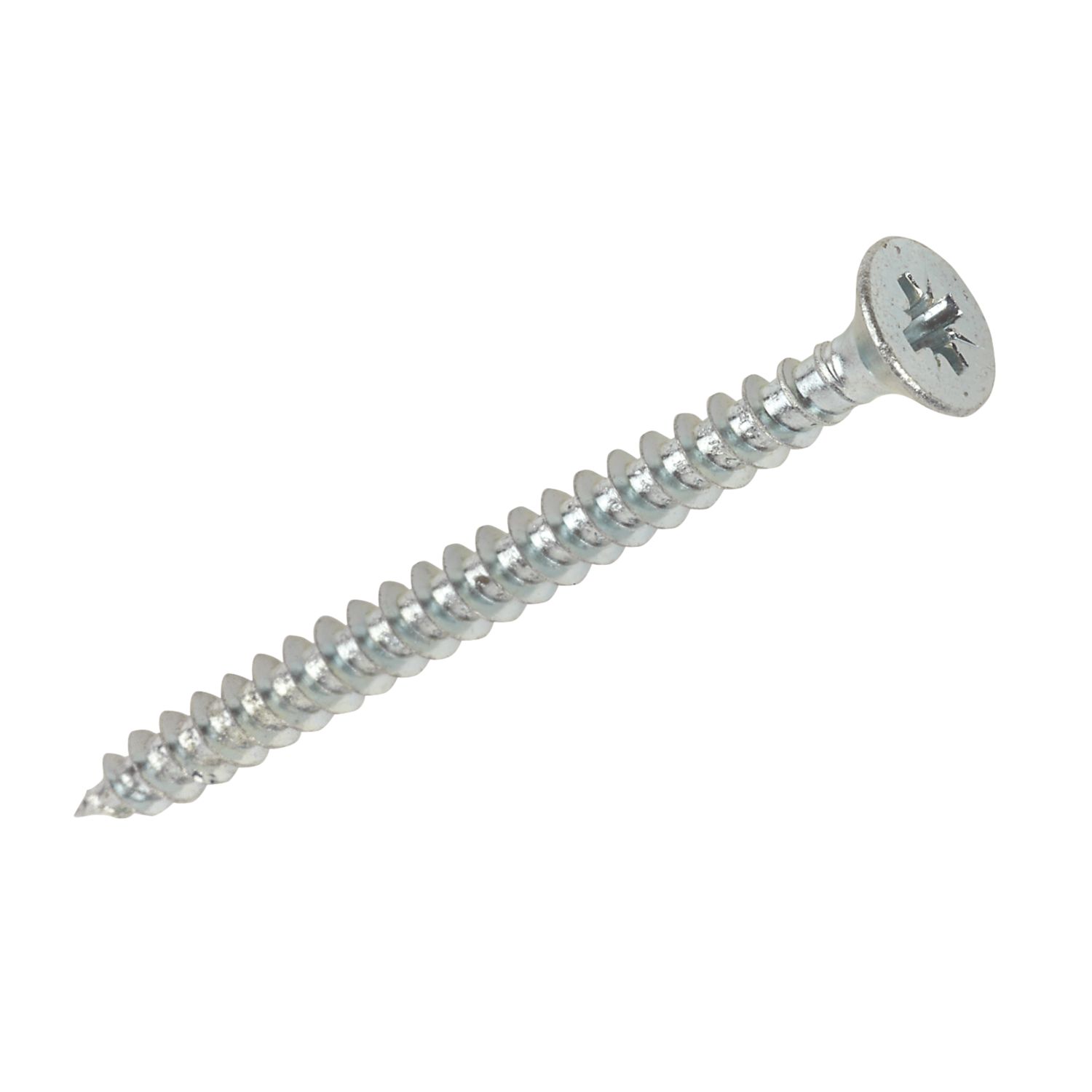 Silverscrew PZ Double-Countersunk Thread Cutting Multipurpose Screws 4mm x 50mm 200 Pack (18013)