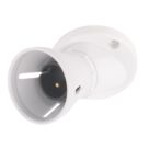 Essentials  Angled HO Batten Lamp Holder Light Fitting B22 2.52"