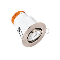 Enlite E8 Adjustable  Fire Rated LED Downlight Satin Nickel 8W 610lm