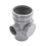 FloPlast  Push-Fit 2-Boss Single Socket Access Pipe Grey 110mm