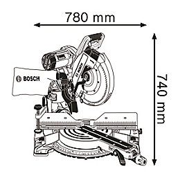 Bosch GCM 12 GDL 305mm  Electric Double-Bevel Sliding Mitre Saw 240V