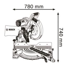 Bosch GCM 12 GDL 305mm  Electric Double-Bevel Sliding Mitre Saw 240V