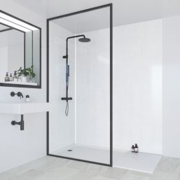 Multipanel Unlipped Bathroom Waterproof Wall Panel  Gloss Frost White 2400mm x 900mm x 11mm