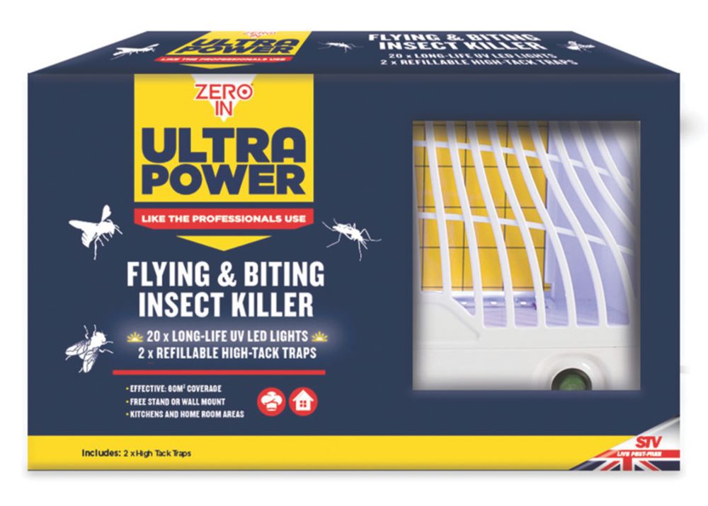 Zero In Ultra Power 2W Plug-In LED UV Insect Killer 220-240V