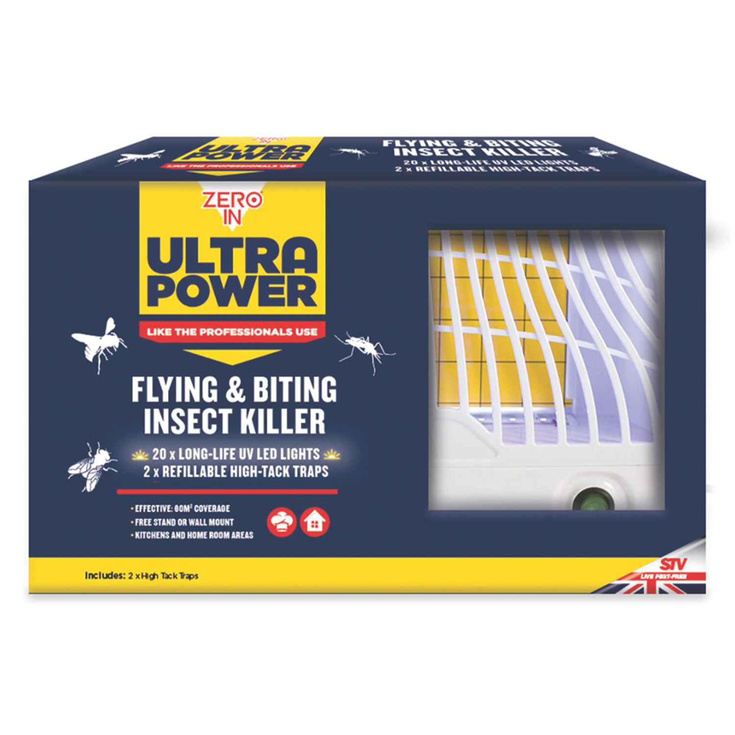 Zero In Ultra Power 2W Plug-In LED UV Insect Killer 220-240V (180CR)