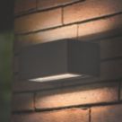 Lutec Gemini Outdoor LED Wall Light Black 8.8W 700lm