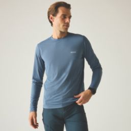 Regatta Mindo Anti-Insect Long Sleeve T-Shirt China Blue Medium 41.7" Chest