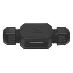 Raytech Fred-N 2-Entry 3-Pole IP69K Gel-Filled Straight Cable Joint Black