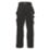 Scruffs Pro Flex Plus Holster Work Trousers Black 36" W 32" L