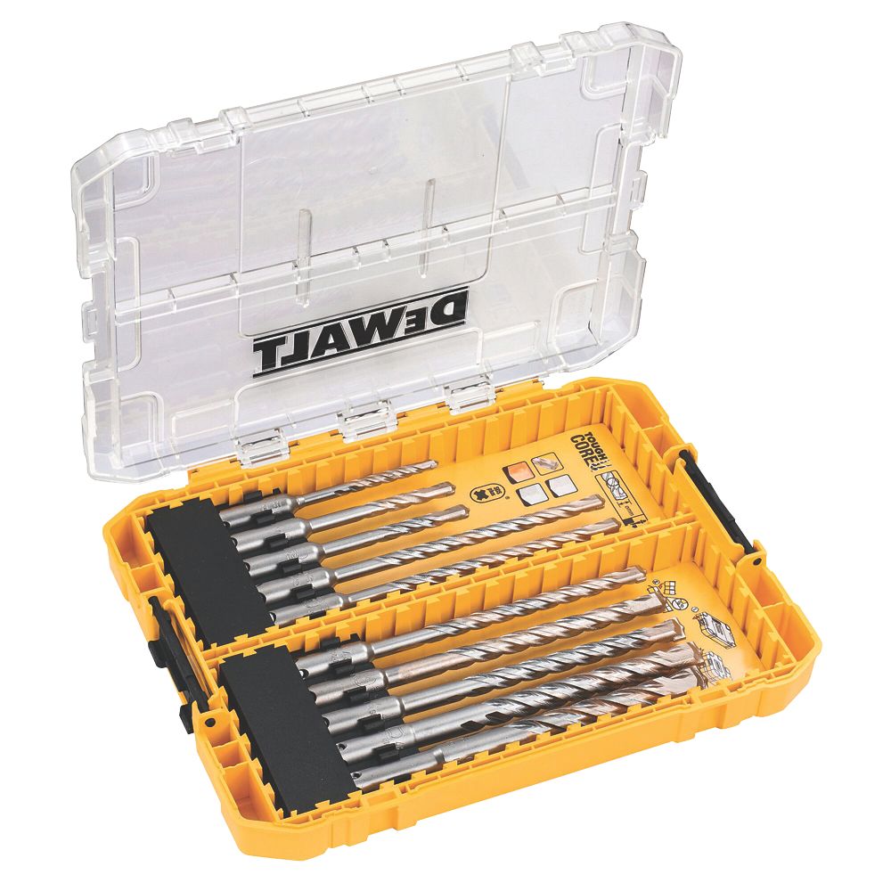 DeWalt SDS Plus Shank Masonry Drill Bit Set 10 Pieces - Screwfix