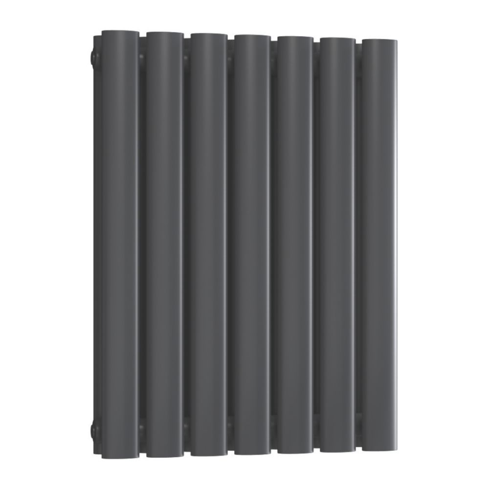 Reina Neva 550mm x 413mm 1483BTU Anthracite Vertical Designer Radiator ...