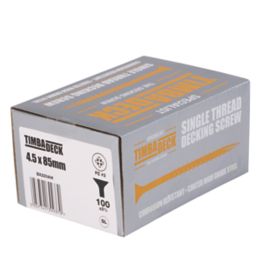 Timbadeck  PZ Double-Countersunk  Decking Screws 4.5mm x 85mm 100 Pack