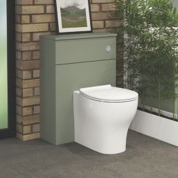 Newland  Floorstanding Toilet Unit Sage Green Matt 600mm x 260mm x 850mm