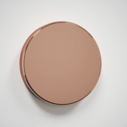 Splashback  Clear with Copper Caps Splashback 600mm x 750mm x 6mm