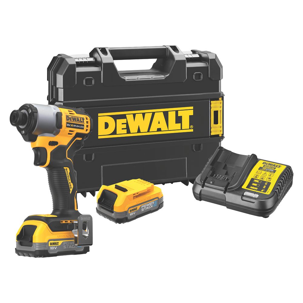Refurb DeWalt DCF840E2T-GB 18V 2 x 1.7Ah Li-Ion PowerStack Brushless Cordless Impact Driver