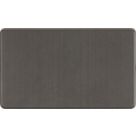 Knightsbridge  2-Gang Blanking Plate Smoked Bronze