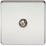 Knightsbridge  1-Gang F-Type Satellite Socket Polished Chrome