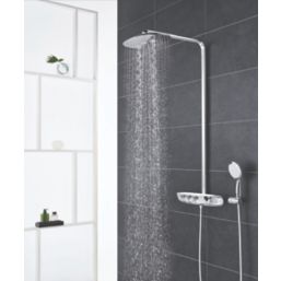 Grohe Rainshower SmartControl Duo 360
 HP Rear-Fed Exposed Chrome Thermostatic Shower System