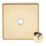 Knightsbridge Screwless 1-Gang Modular Dimmer Switch Polished Brass