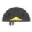 JSP 5mph Speed Bump End Caps Black / Yellow 75mm 2 Pack