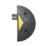 JSP 5mph Speed Bump End Caps Black / Yellow 75mm 2 Pack