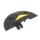 JSP 5mph Speed Bump End Caps Black / Yellow 75mm 2 Pack