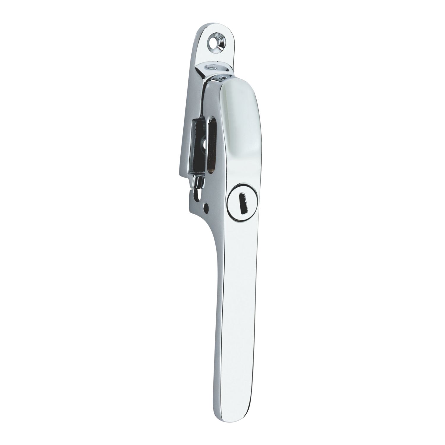 Smith & Locke Reversible Modern Lockable Casement Fastener Polished Chrome (180YX)