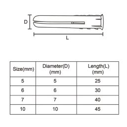 Easyfix  Wall Plug Selection Pack 600 Pcs