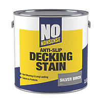 No Nonsense Anti-Slip Quick-Drying Decking Stain Silver Birch 2.5Ltr