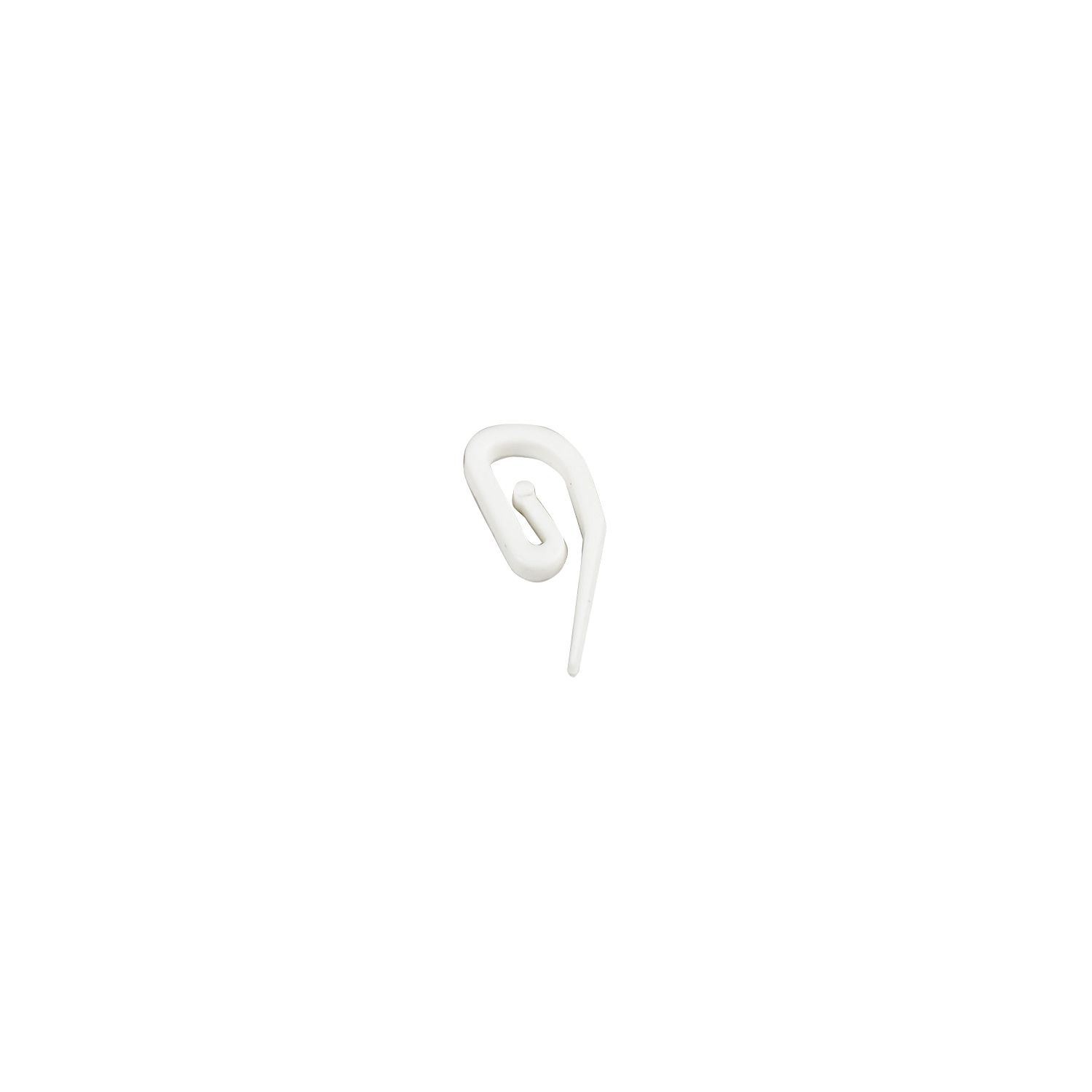Plastic Curtain Hooks White 200 Pack (18155)