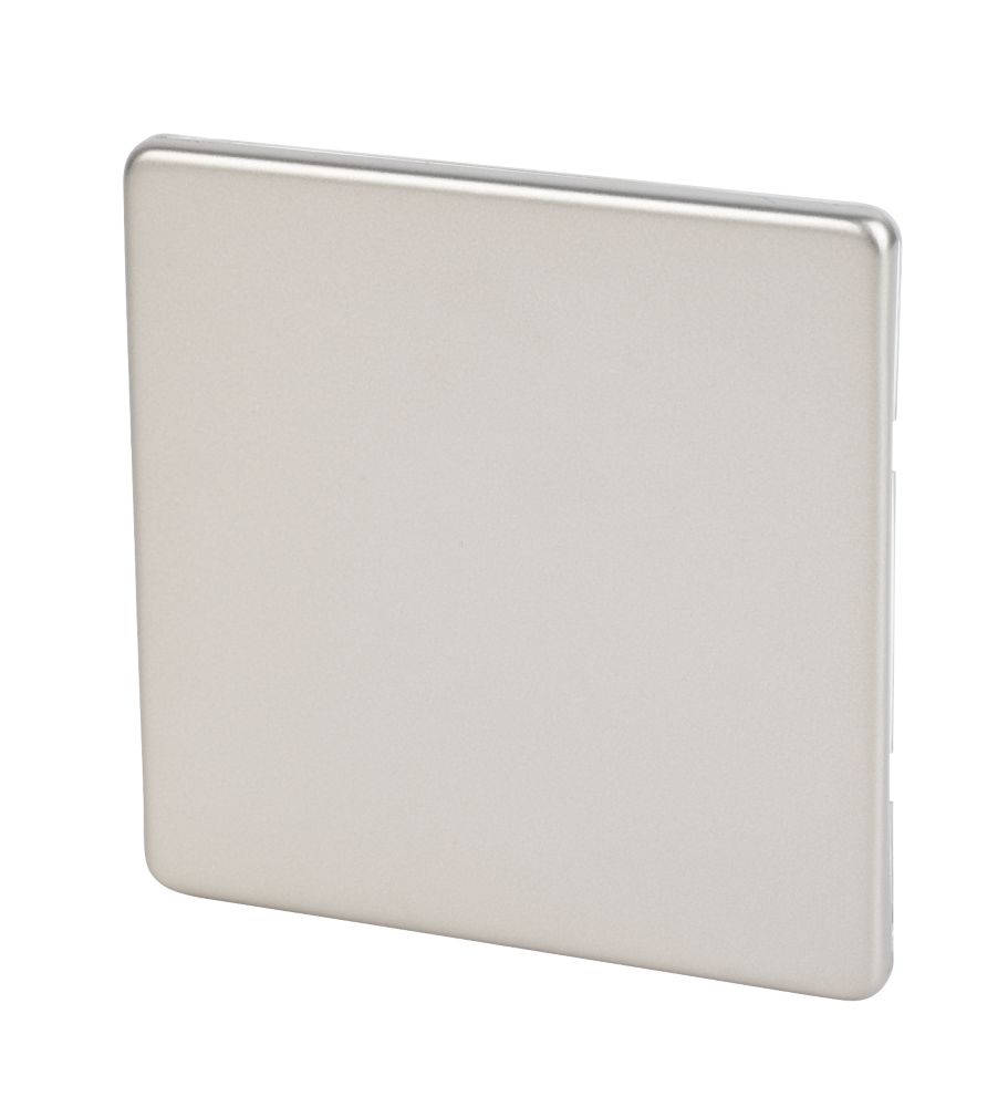 Varilight  1-Gang Blanking Plate Satin Chrome