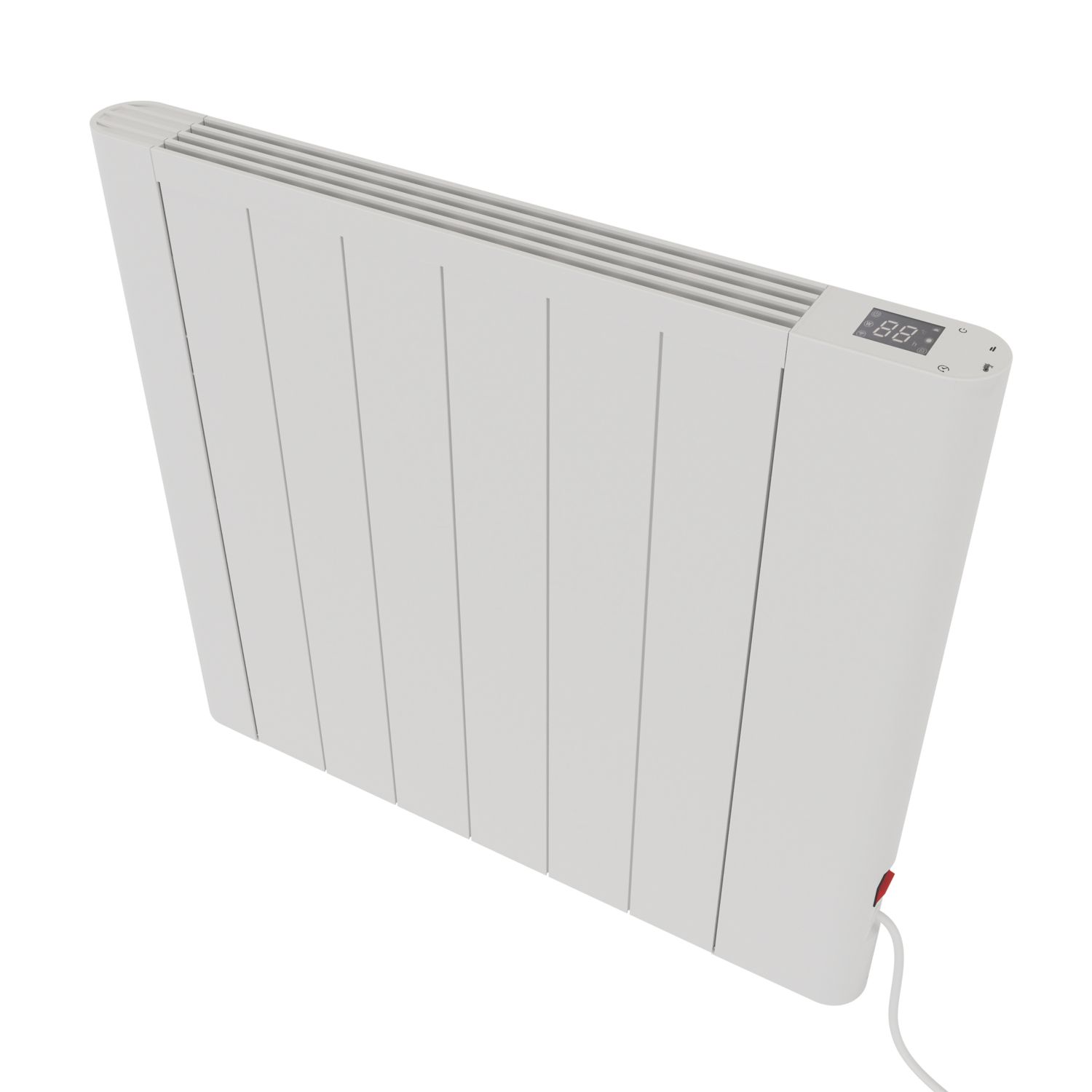 Azur Titus 900W Electric Radiator 580mm x 590mm White 3072BTU (181AC)