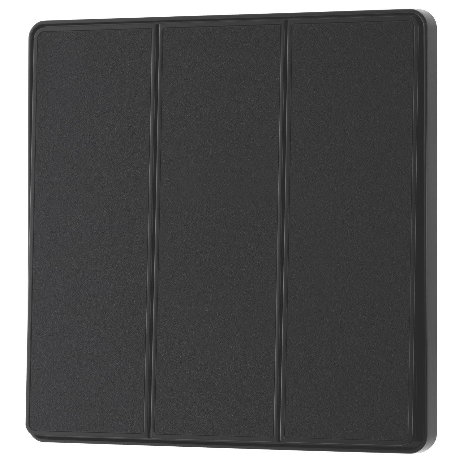 British General Evolve 20A 16AX 3-Gang 2-Way Light Switch Black (181CH)