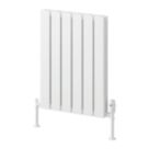 Reina Piatto Double 600mm x 445mm 1640BTU White Vertical Designer Radiator