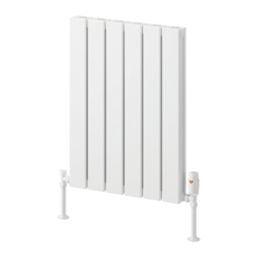 Reina Piatto Double 600mm x 445mm 1640BTU White Vertical Designer Radiator