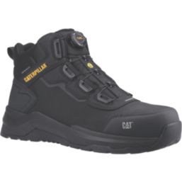 CAT Inductor Tech Mid Size 12  Black Water-Resistant  Safety Boots