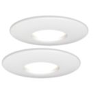 4lite  Fixed  Fire Rated LED Smart Downlight  White 5W 440lm 2 Pack