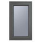 Crystal  Right-Handed Obscure Triple-Glazed Casement Anthracite on White uPVC Window 610mm x 1115mm