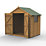 Forest Delamere 7' x 5' (Nominal) Apex Shiplap T&G Timber Shed with Base