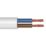 Time 2182Y White 2-Core 0.5mm² Flexible Cable 10m Coil